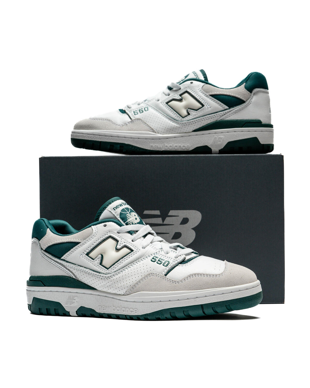 New Balance 550 White / Vintage Teal - Image 6