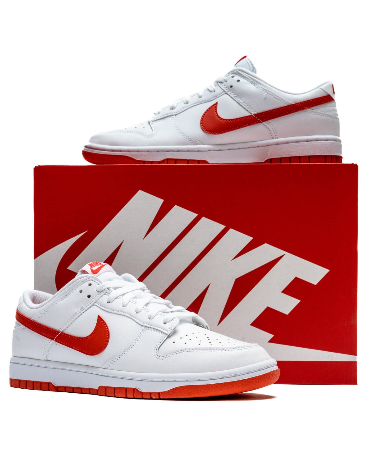 Nike Dunk Low White / Picante Red - Image 14