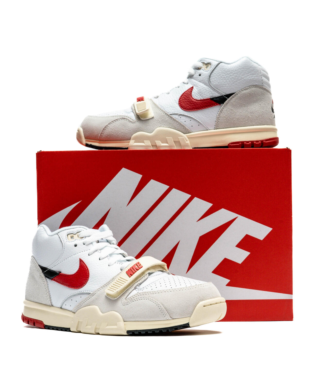 Nike Air Trainer 1 White / University Red - Black - Coconut Milk - Image 17
