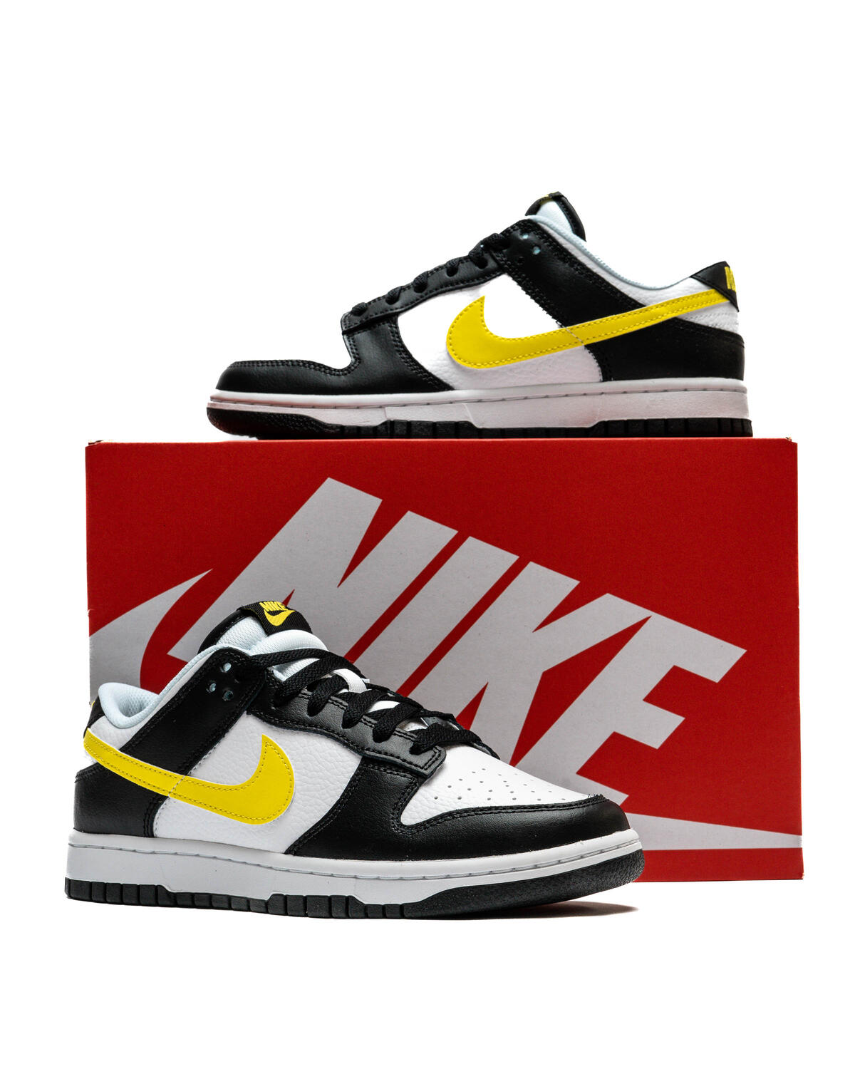 Nike Dunk Low Black / Opti Yellow / White - Image 6