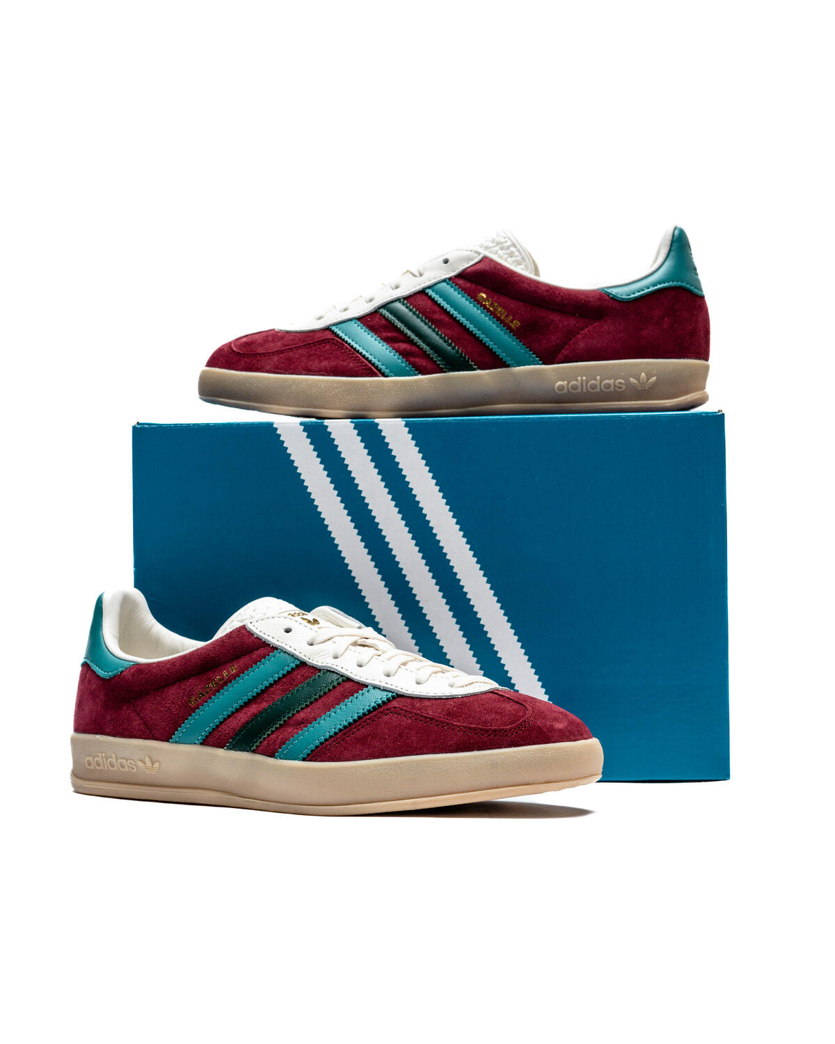 Adidas Gazelle Indoor Collegiate Burgundy/Arctic Fusion/Collegiate Green - Image 12