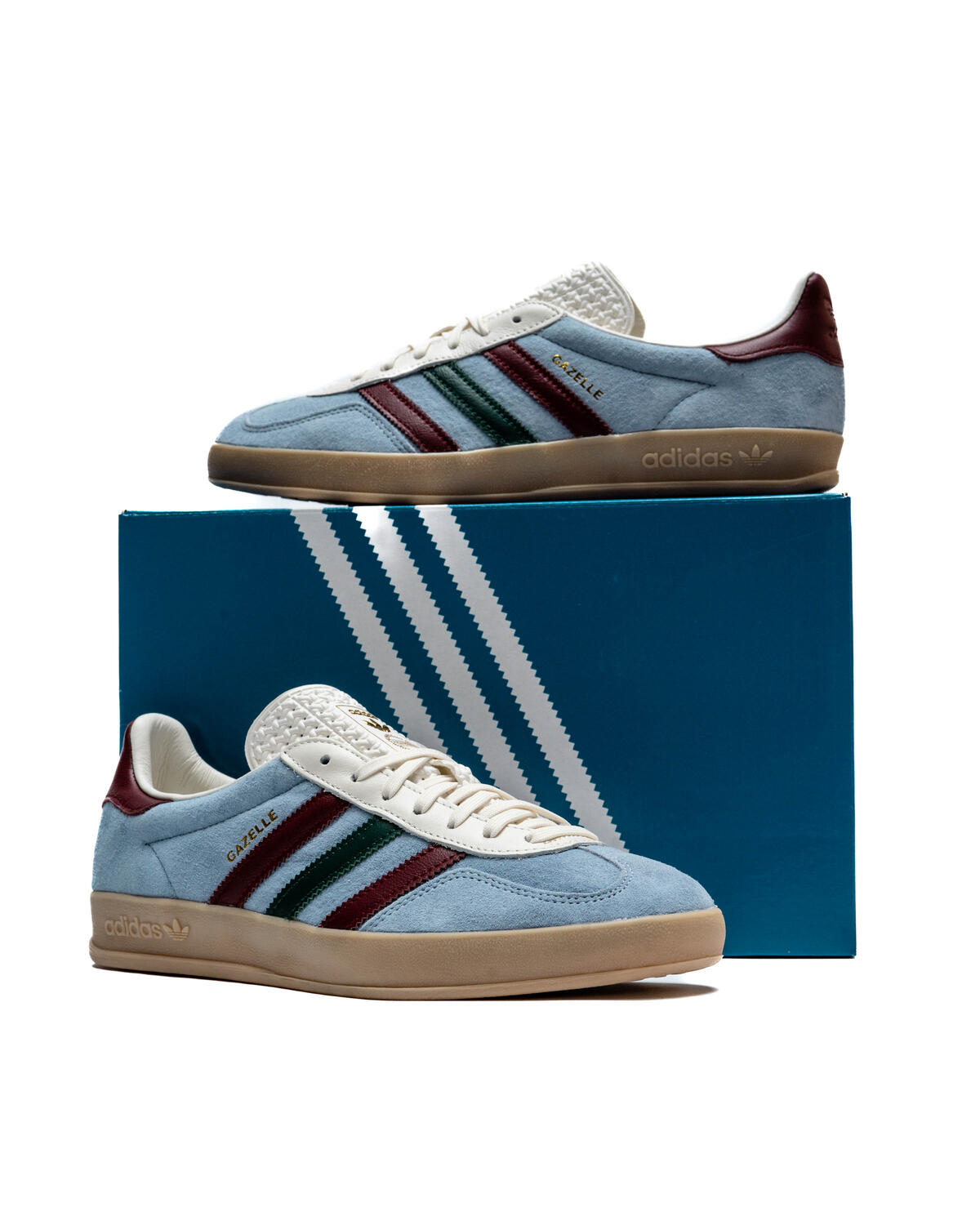 Adidas Gazelle Indoor Blue Dawn/Collegiate Burgundy/Collegiate Green - Image 16