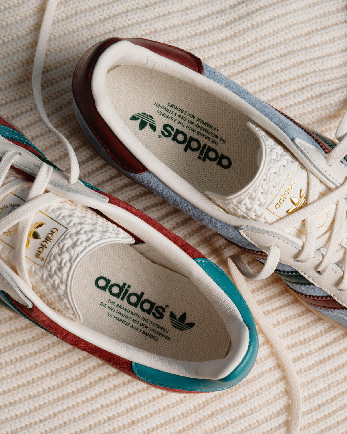 Adidas Gazelle Indoor Blue Dawn/Collegiate Burgundy/Collegiate Green - Image 19