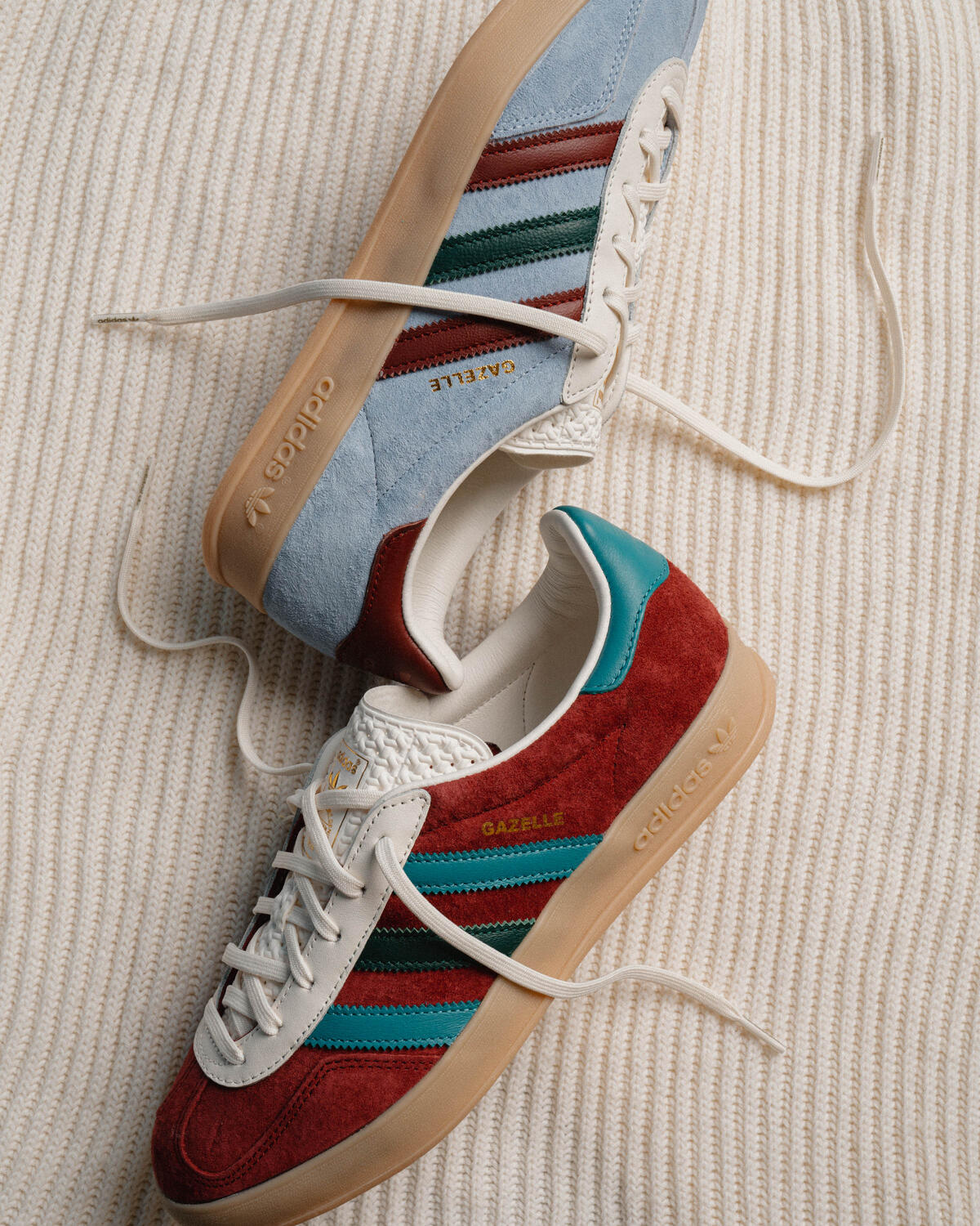 Adidas Gazelle Indoor Blue Dawn/Collegiate Burgundy/Collegiate Green - Image 18