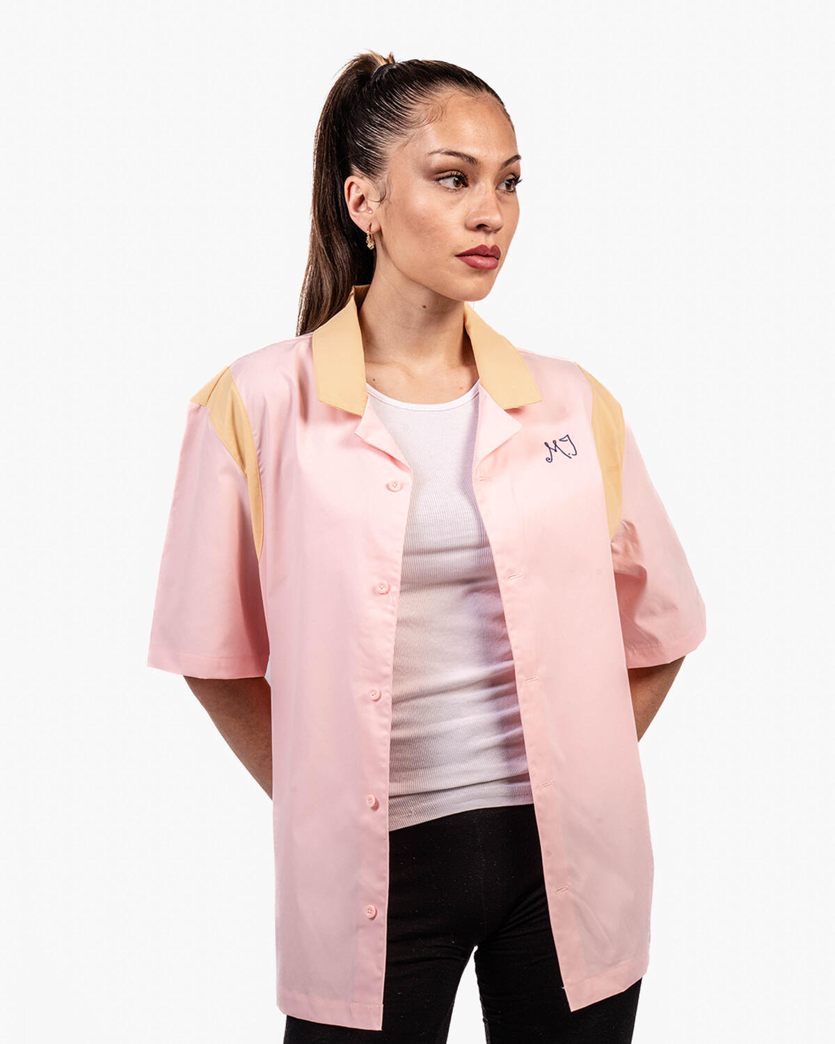 Jordan Women's Button Up Shirt Atmosphere / Celestial Gold - Image 3