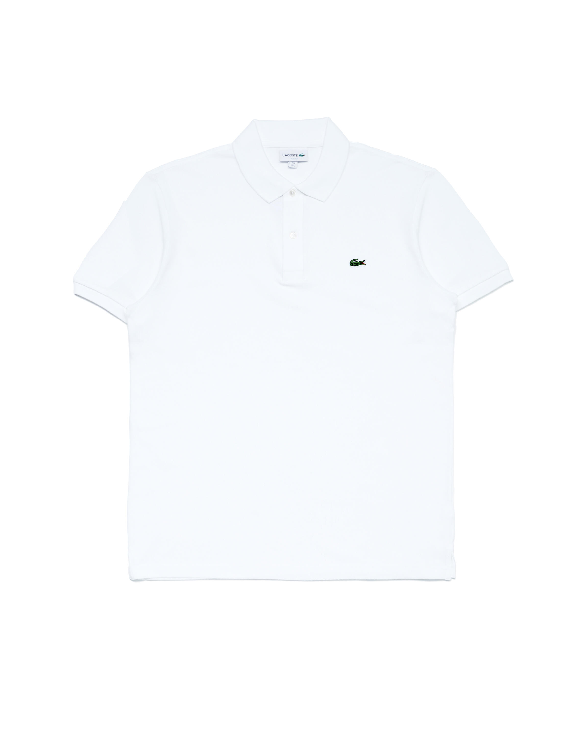 lacoste short sleeved ribbed collar shirt