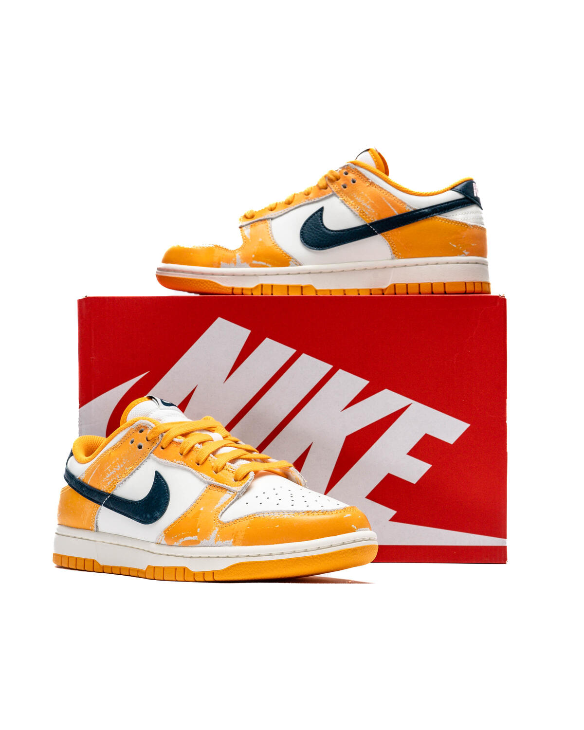 Nike Dunk Low Sail / Obsidian - Laser Orange - Sundial - Image 6