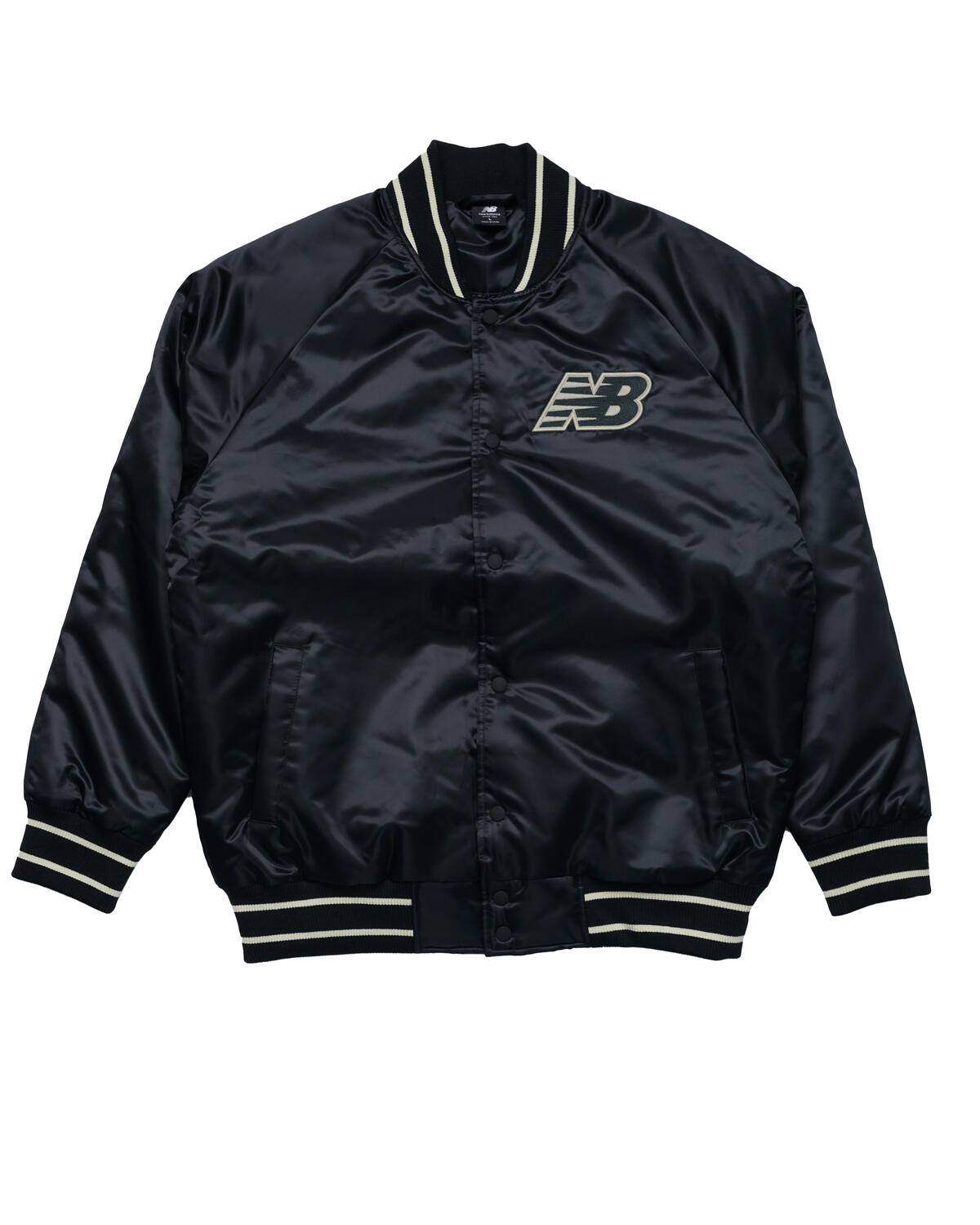 New Balance Athletics Varsity Satin Bomber Jacket | MJ33550_BK | AFEW STORE