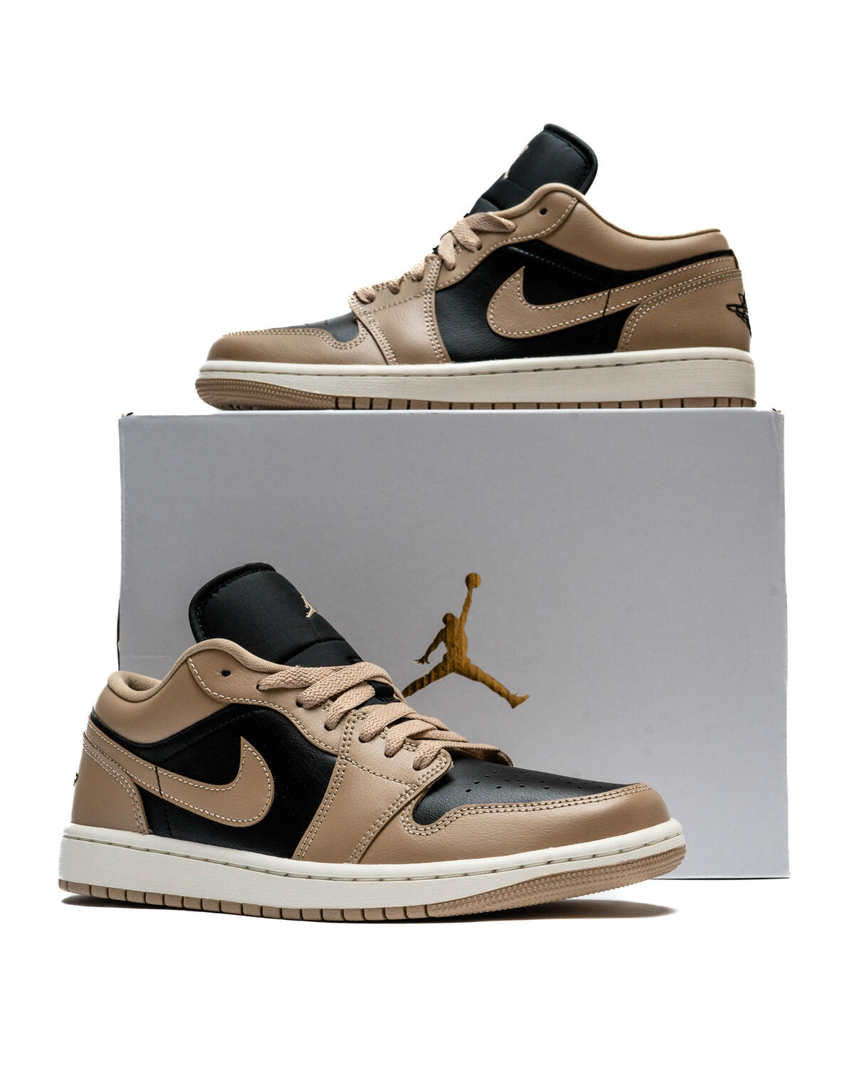 Air Jordan 1 Low 'Tan/Black' (Women's) - Image 18