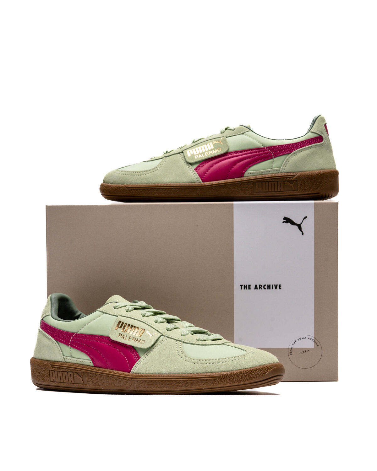 Puma Palermo Green / Pink - Image 24