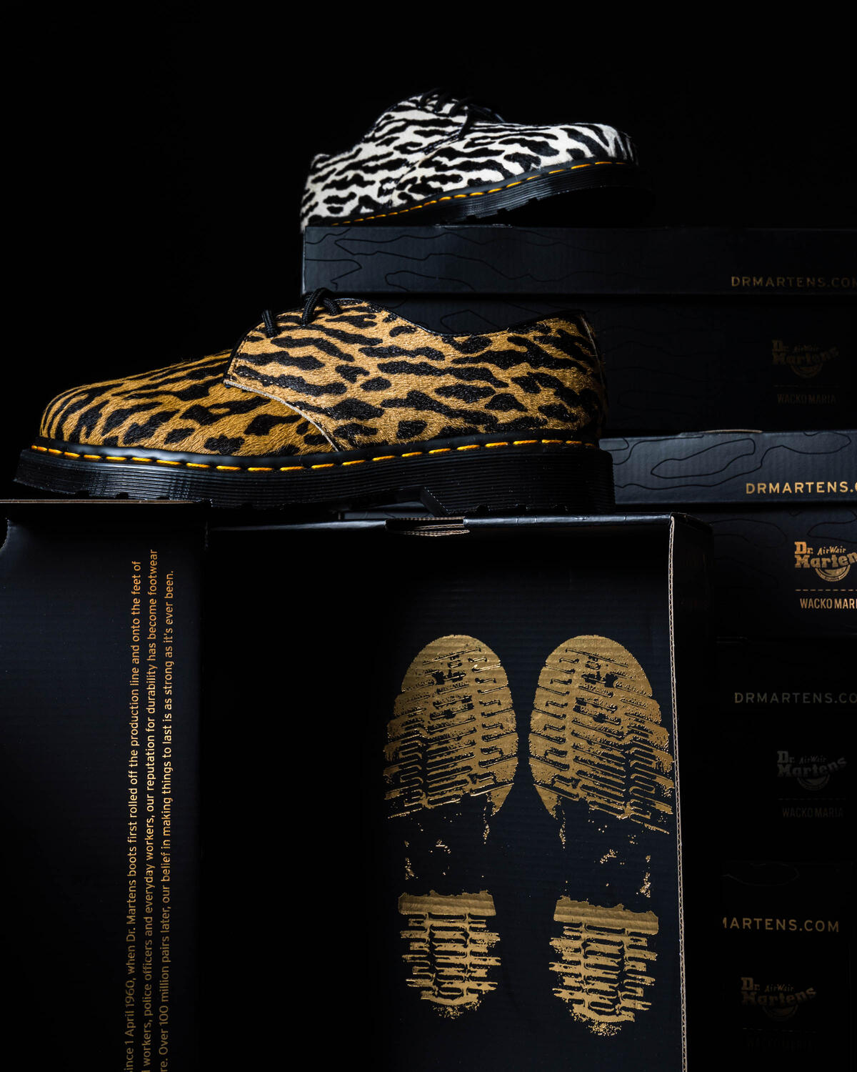 Dr. Martens x Wacko Maria 1461 - Black/White - Image 15