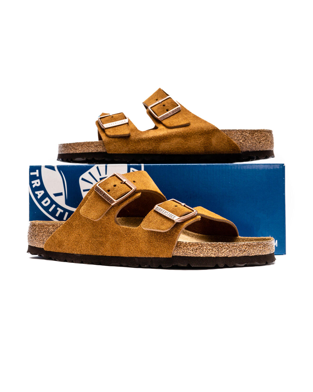 Arizona Soft Footbed Mink Suede Leather - Unisex Sandal (1009526)