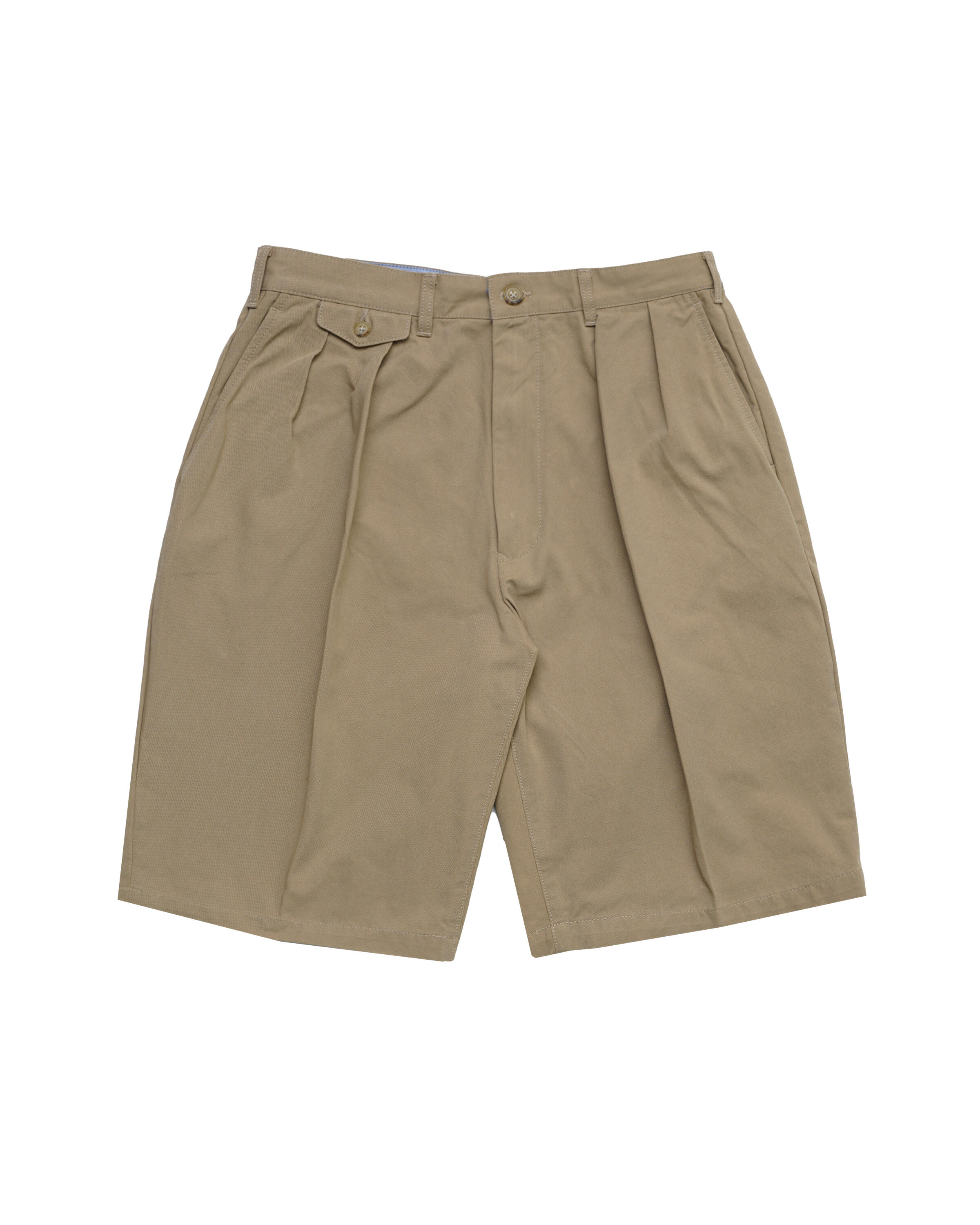 Beams+ 2 Pleats Shorts Twill