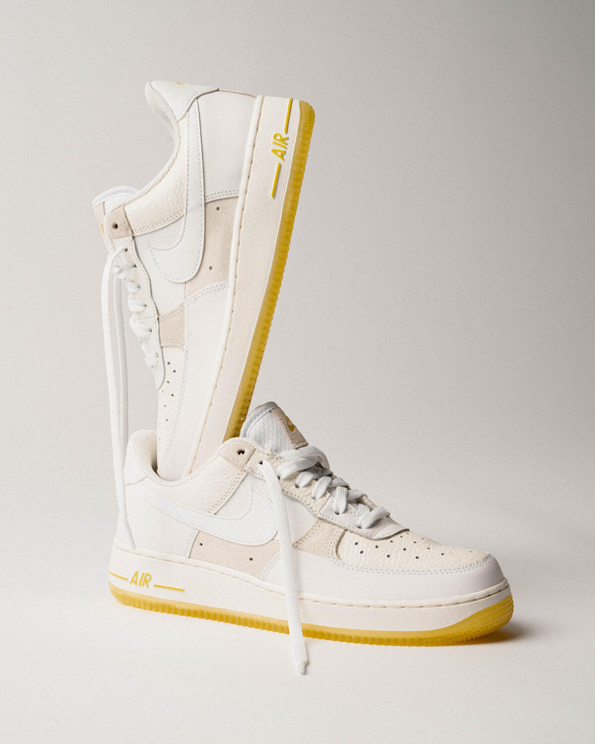 Nike Air Force 1 '07 Low Summit White / White - Opti Yellow - Sail (Women's) - Image 22