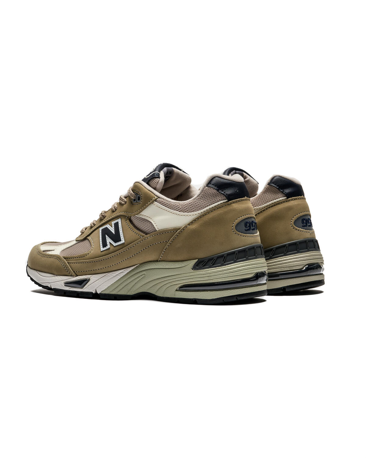 New Balance 991 UK Elm / Brown Rice - Coconut Milk - Image 15