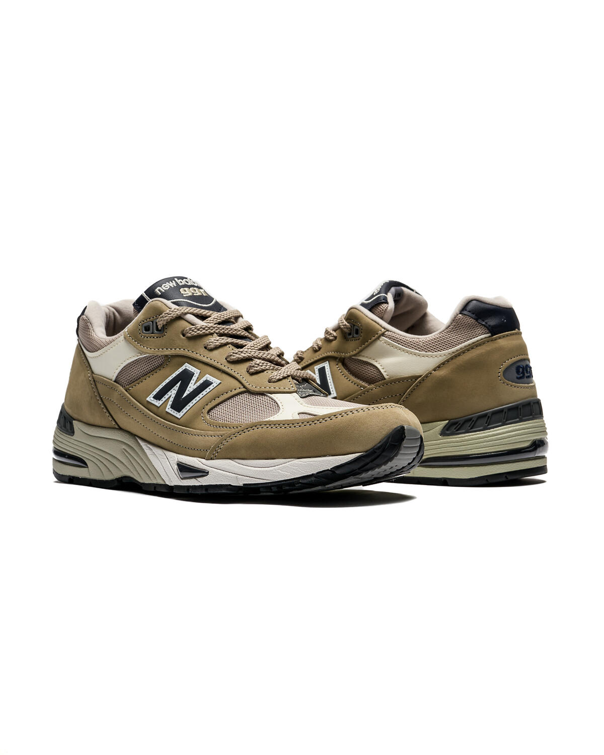 New Balance 991 UK Elm / Brown Rice - Coconut Milk - Image 16