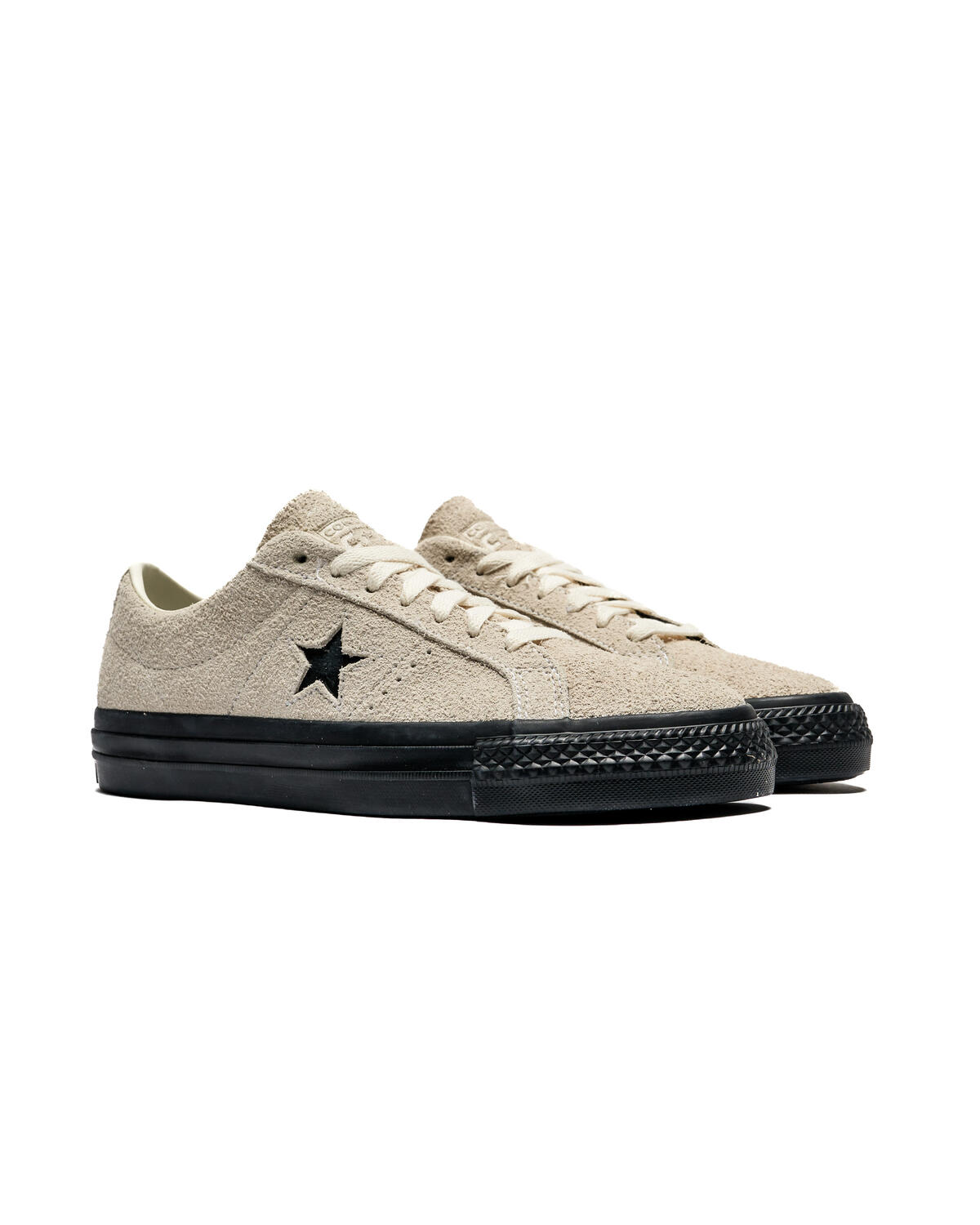 Converse One Star Pro Shaggy Suede Shoes Egret / Egret / Black - Image 3