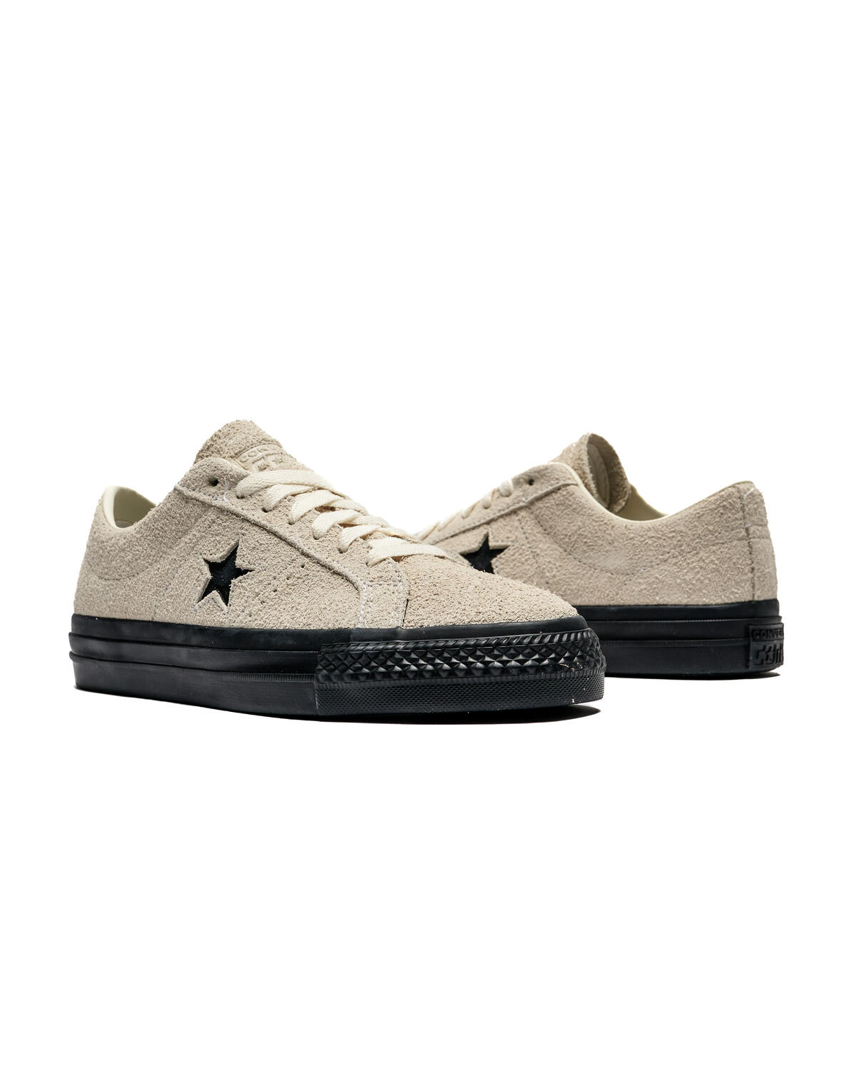 Converse One Star Pro Shaggy Suede Shoes Egret / Egret / Black - Image 5