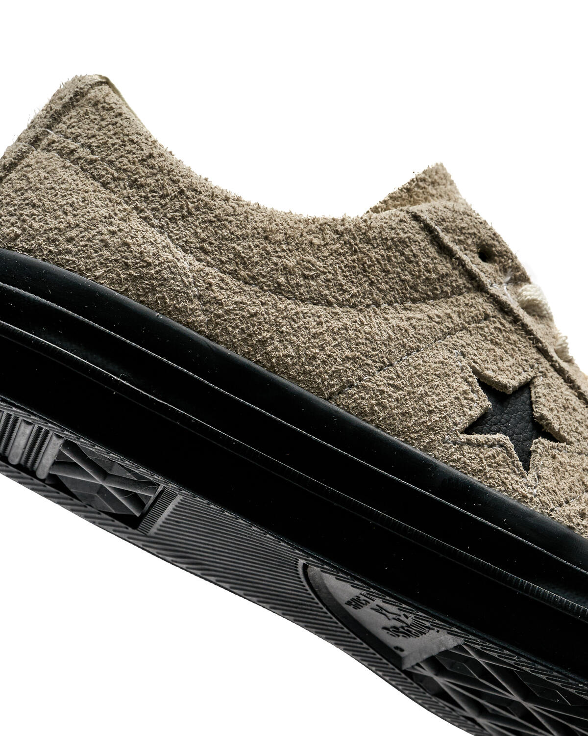Converse One Star Pro Shaggy Suede Shoes Egret / Egret / Black - Image 7