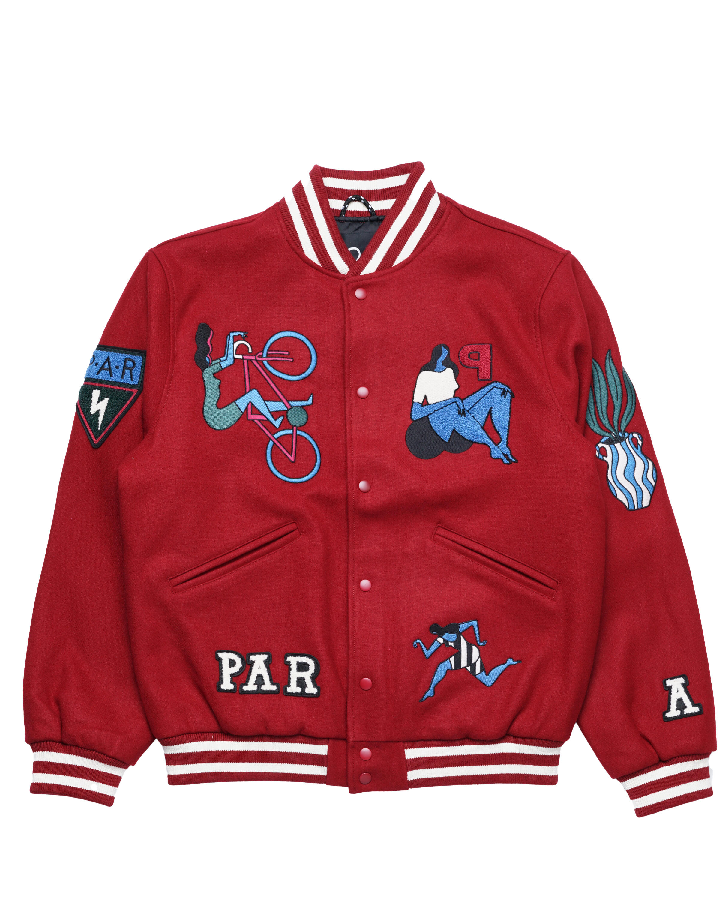 by Parra run sit & bike varsity jacket | 50141 | AFEW STORE