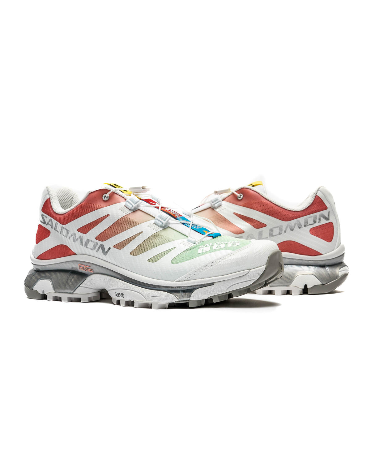 Salomon XT-4 OG White / Green Ash / Coral - Image 5