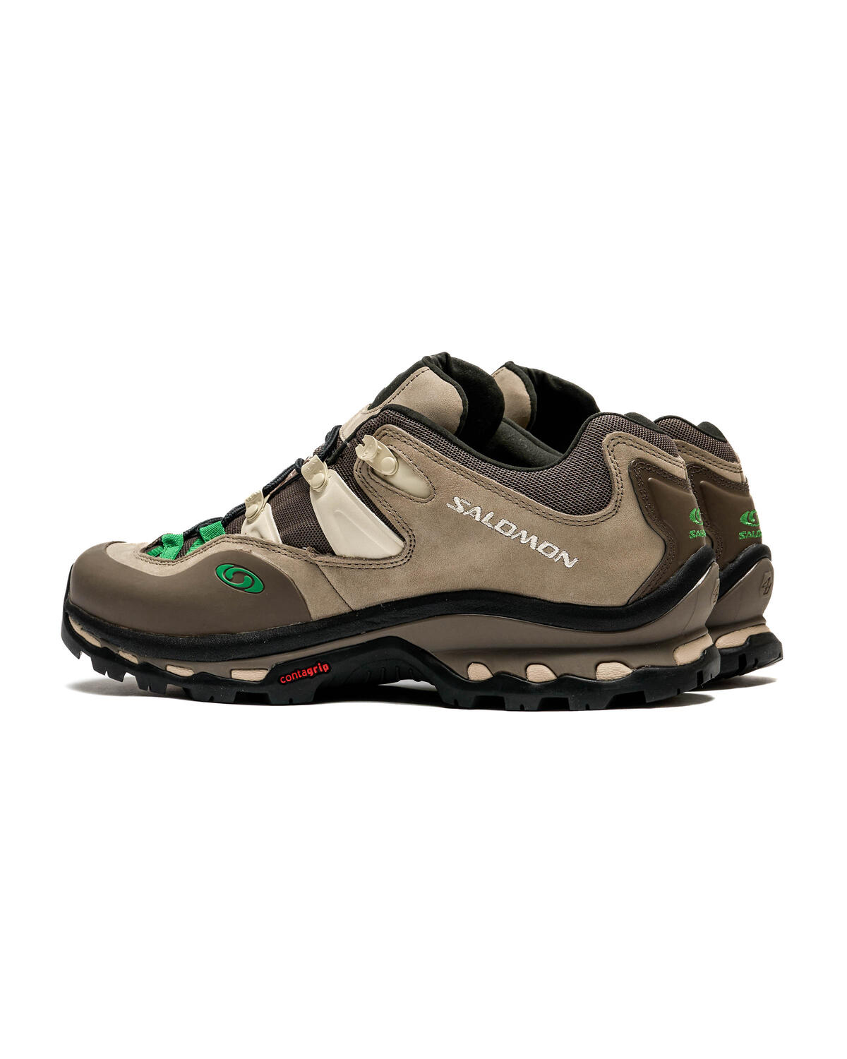 Salomon XT-Quest 2 Shoes - Falcon / Cement / Bright Green - Image 4