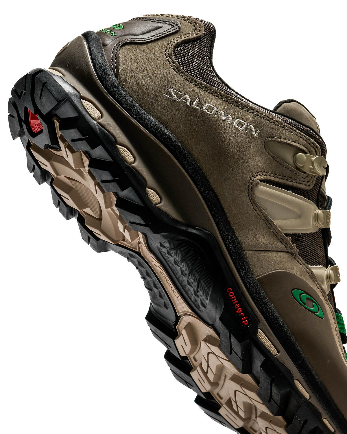 Salomon XT-Quest 2 Shoes - Falcon / Cement / Bright Green - Image 7