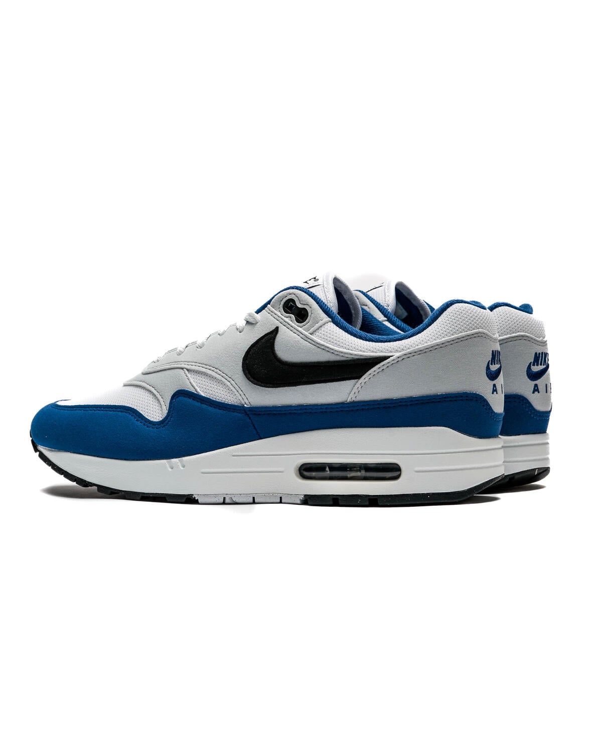 Nike Air Max 1 White / Black - Deep Royal Blue - Image 18