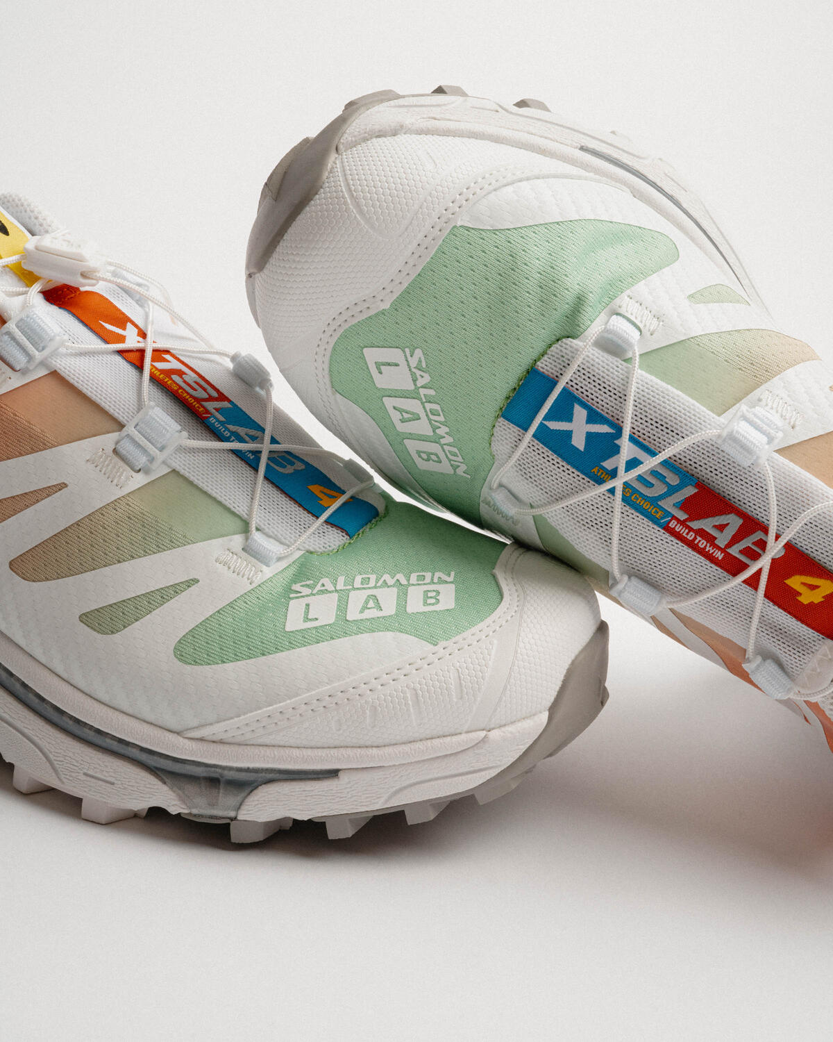 Salomon XT-4 OG White / Green Ash / Coral - Image 8