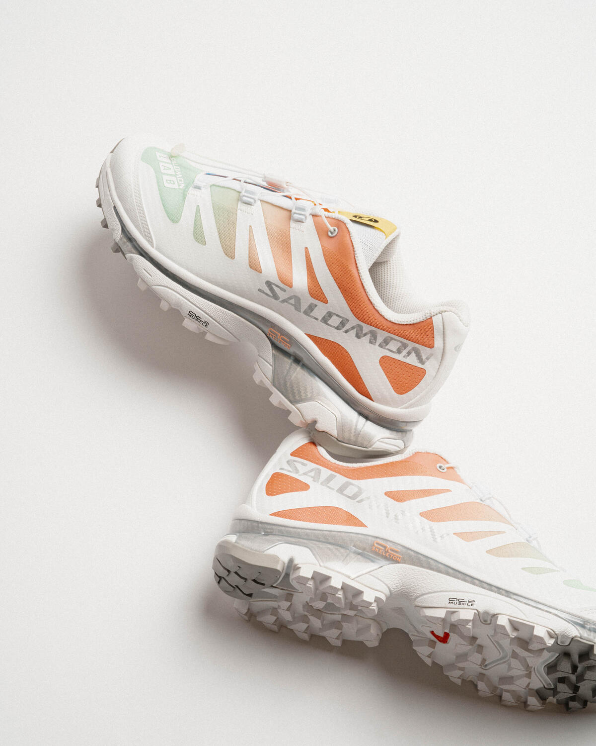 Salomon XT-4 OG White / Green Ash / Coral - Image 10