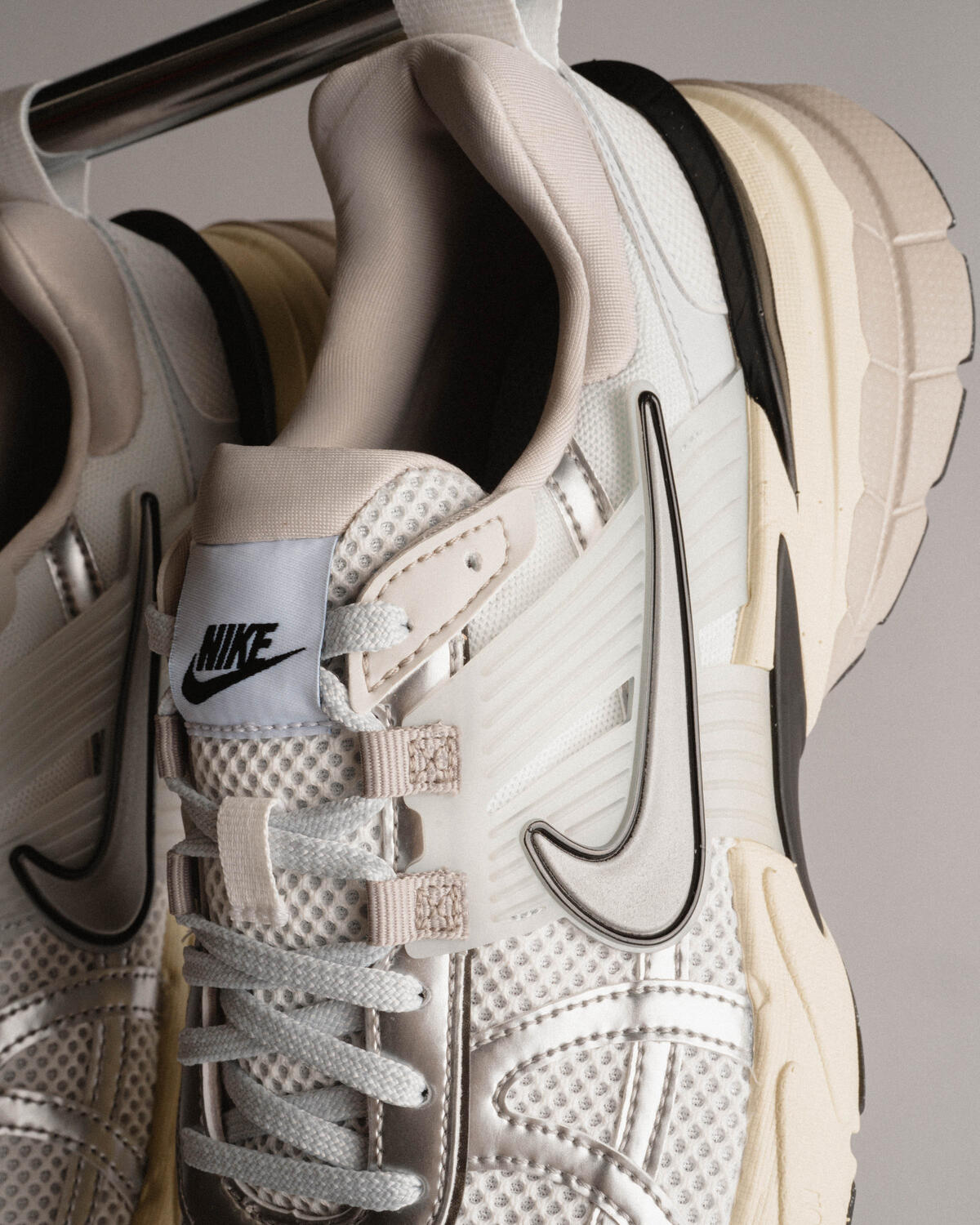 Nike V2k Run - Summit White/Metallic Silver (Women's) - Image 34