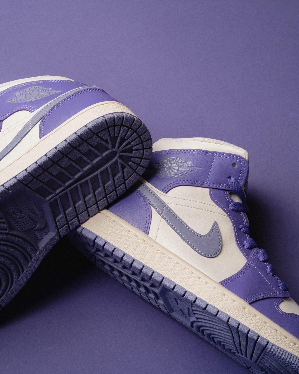 Air Jordan 1 Mid 'Action Grape/Sky J Purple/Sail' (Women's) - Image 17