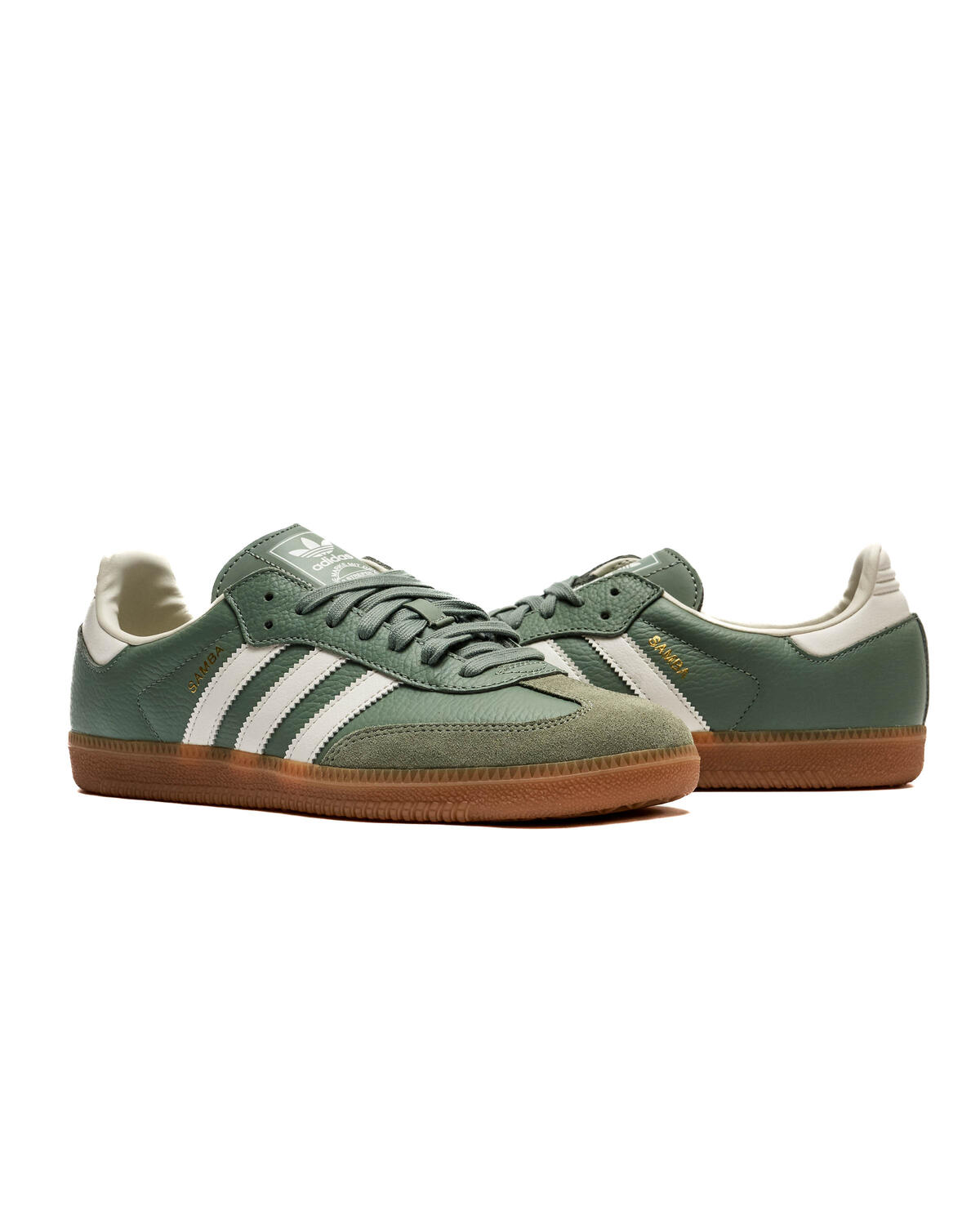 Adidas Samba OG Silver Green/Chalk White/Gum (Women's) - Image 9