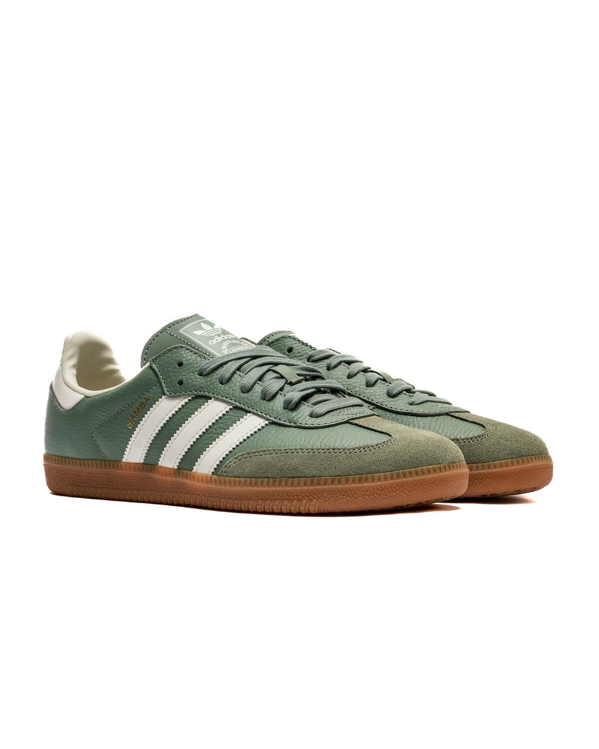 Adidas Samba OG Silver Green/Chalk White/Gum (Women's) - Image 7
