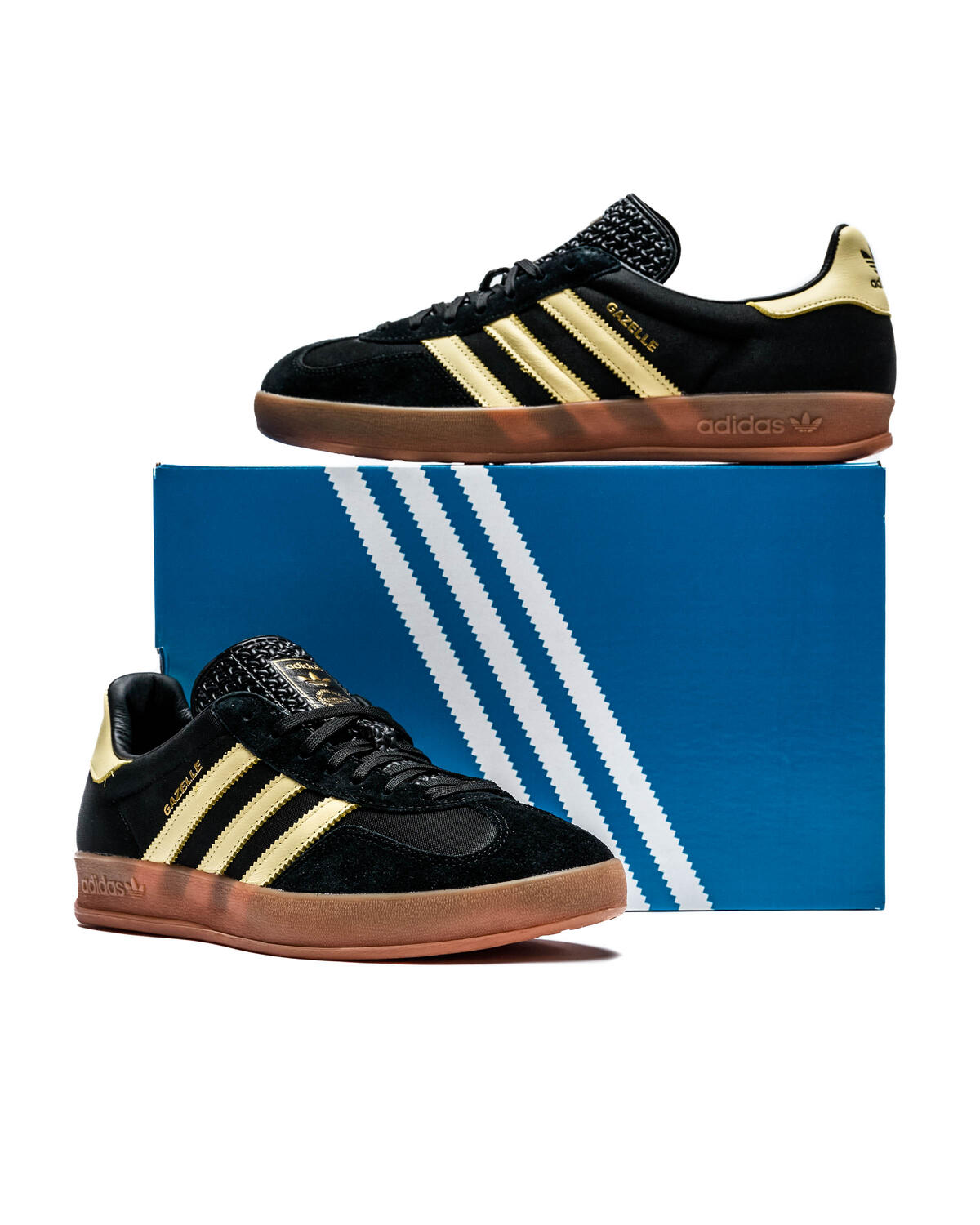 Adidas Gazelle Indoor (Core Black/Almost Yellow-Gum) - Image 11