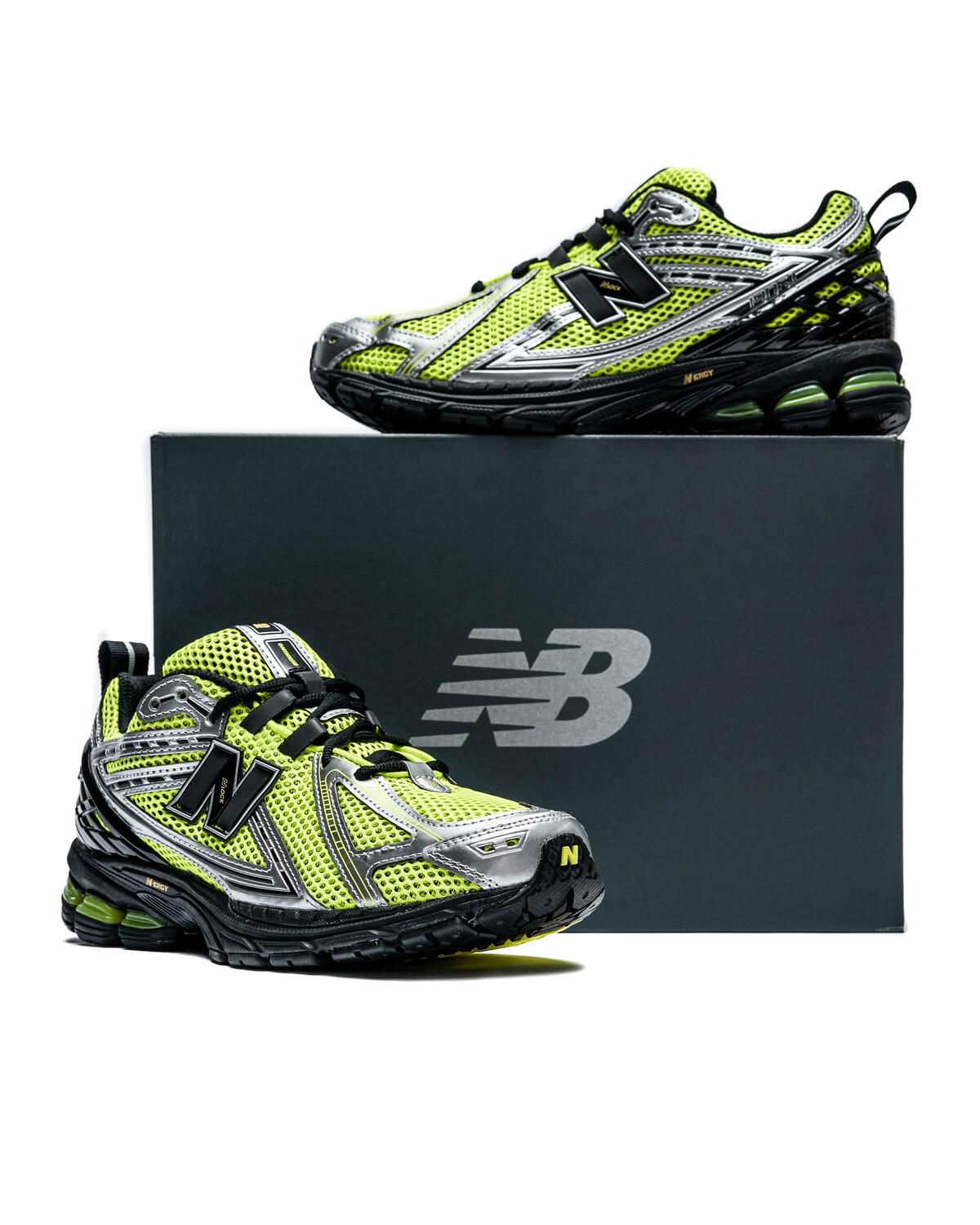 New Balance 1906R CG - Black / Silver / Volt Green - Image 18