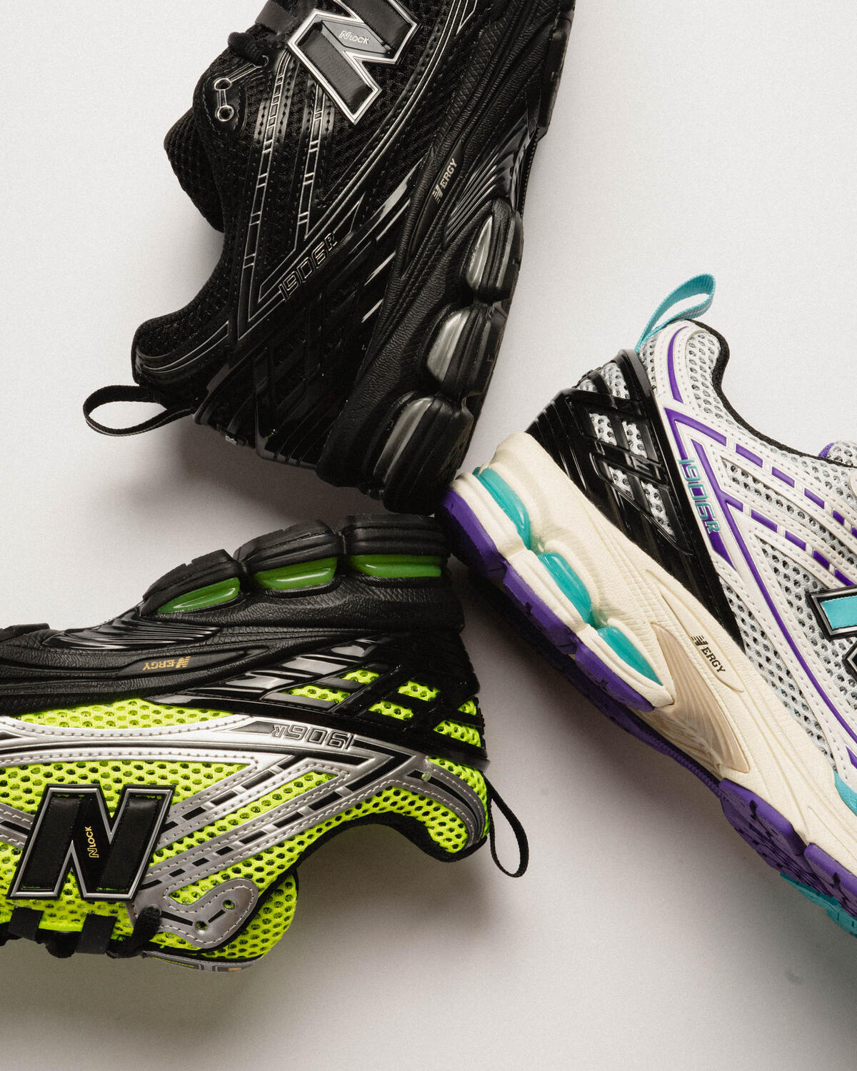 New Balance 1906R CG - Black / Silver / Volt Green - Image 22