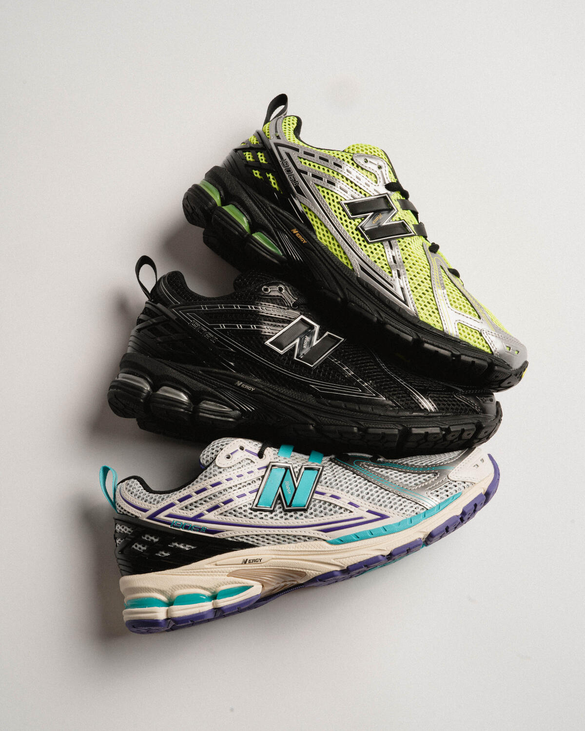 New Balance 1906R CG - Black / Silver / Volt Green - Image 20