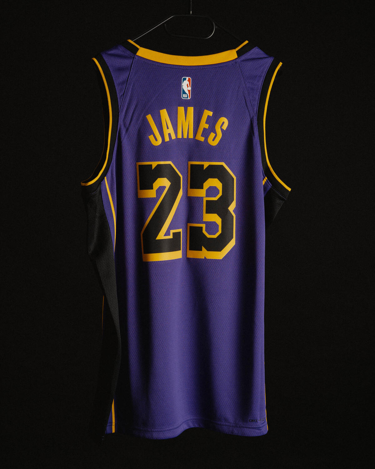 Nike Lebron James Lakers Black Jersey Earned Edition Men's M Medium Size 44  LA