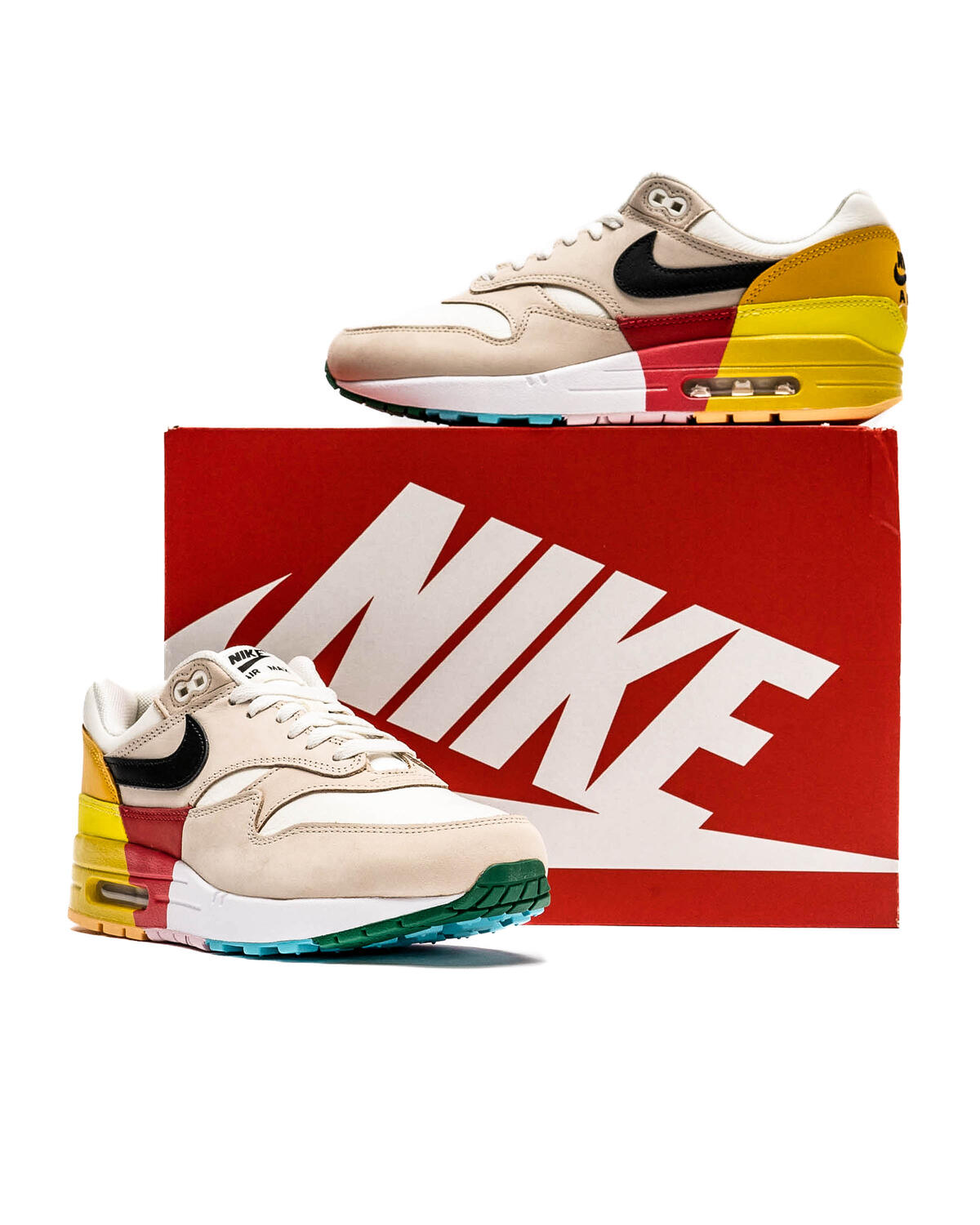 Nike Air Max 1 Sanddrift / Noir - Sail - University Gold (Women's) - Image 18