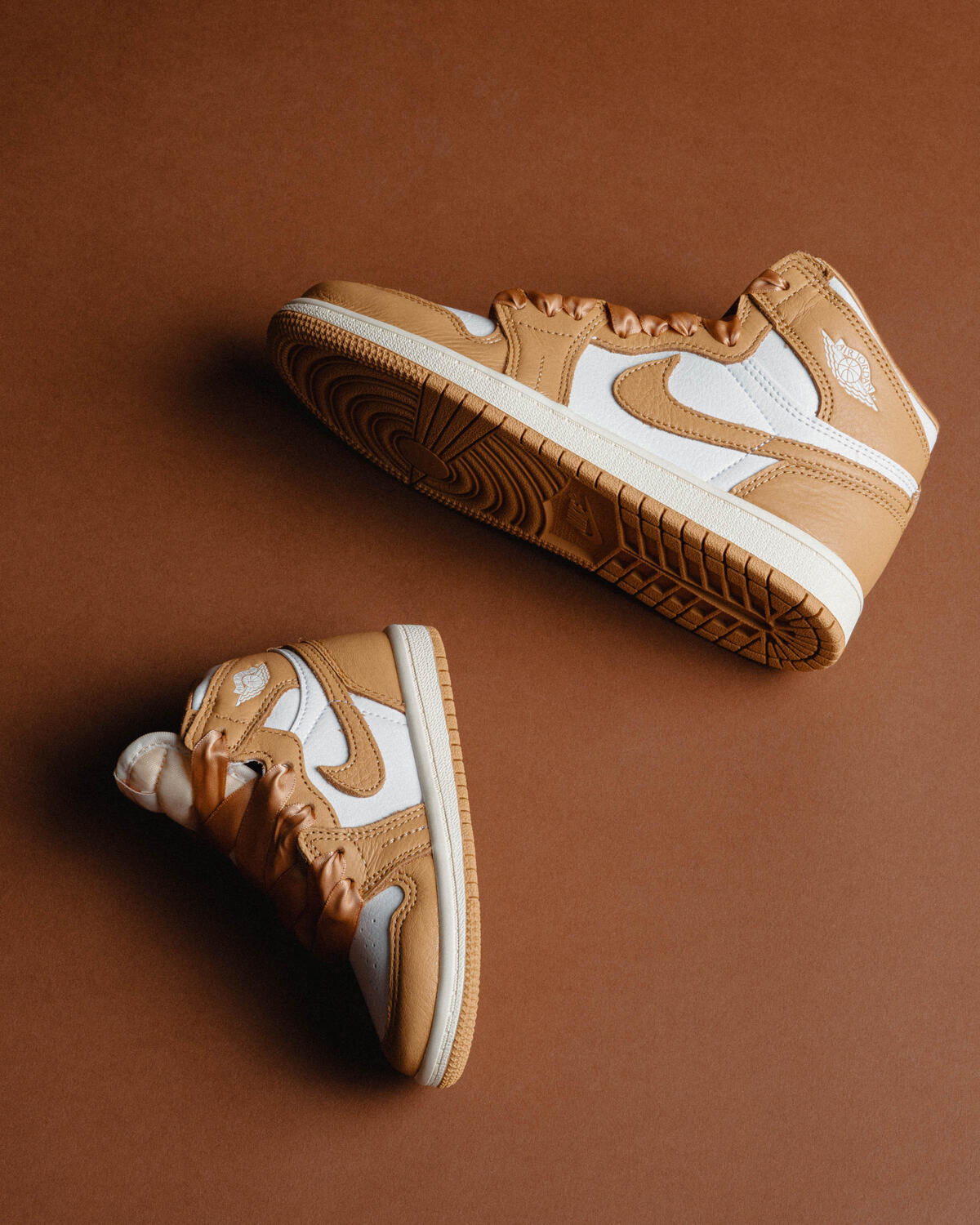 Air Jordan 1 Retro High OG 'Praline / White Sail' (Pre-School) (PS) - Image 17