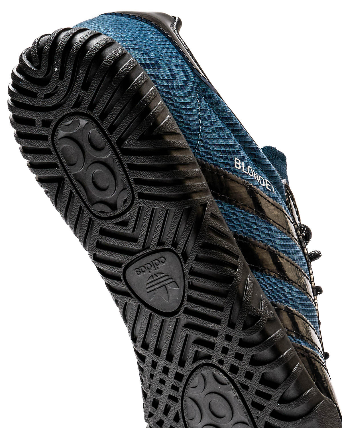 Adidas Blondey Gazelle Shoes - Mineral Blue / Core Black / Metallic Silver - Image 7