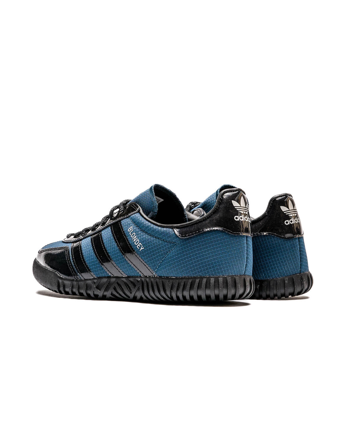 Adidas Blondey Gazelle Shoes - Mineral Blue / Core Black / Metallic Silver - Image 4