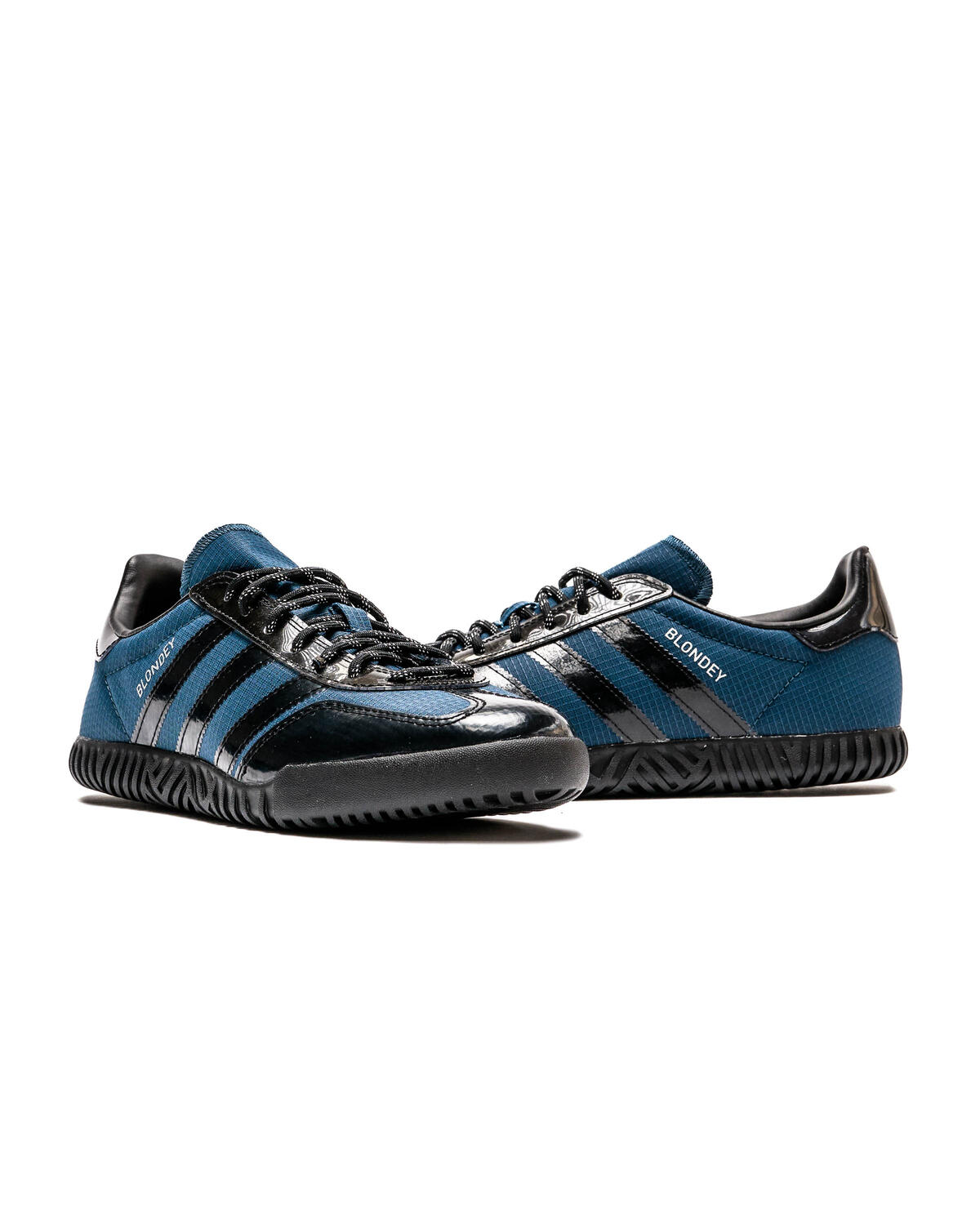 Adidas Blondey Gazelle Shoes - Mineral Blue / Core Black / Metallic Silver - Image 5