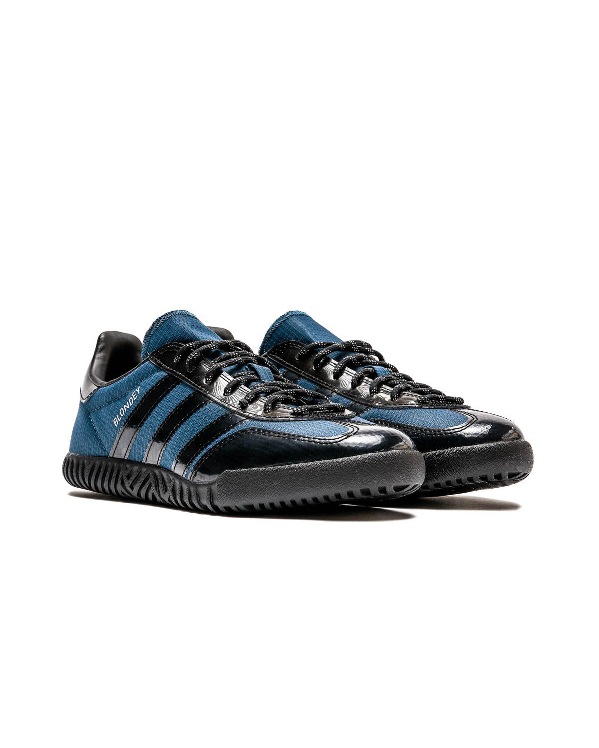 Adidas Blondey Gazelle Shoes - Mineral Blue / Core Black / Metallic Silver - Image 3