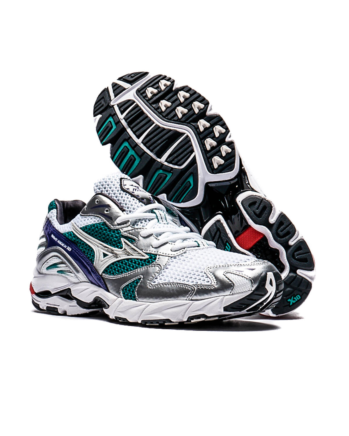 Mizuno Wave Rider 10 Weiß / Grün - Image 12