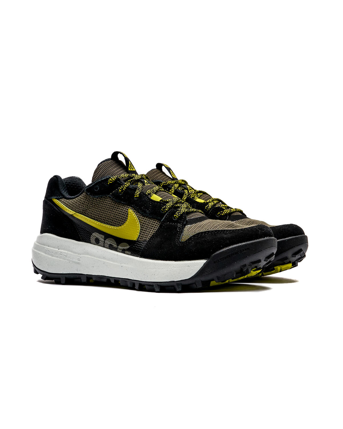 Nike ACG Lowcate Shoes Cargo Khaki / Moss - Black - Bright Cactus - Image 3