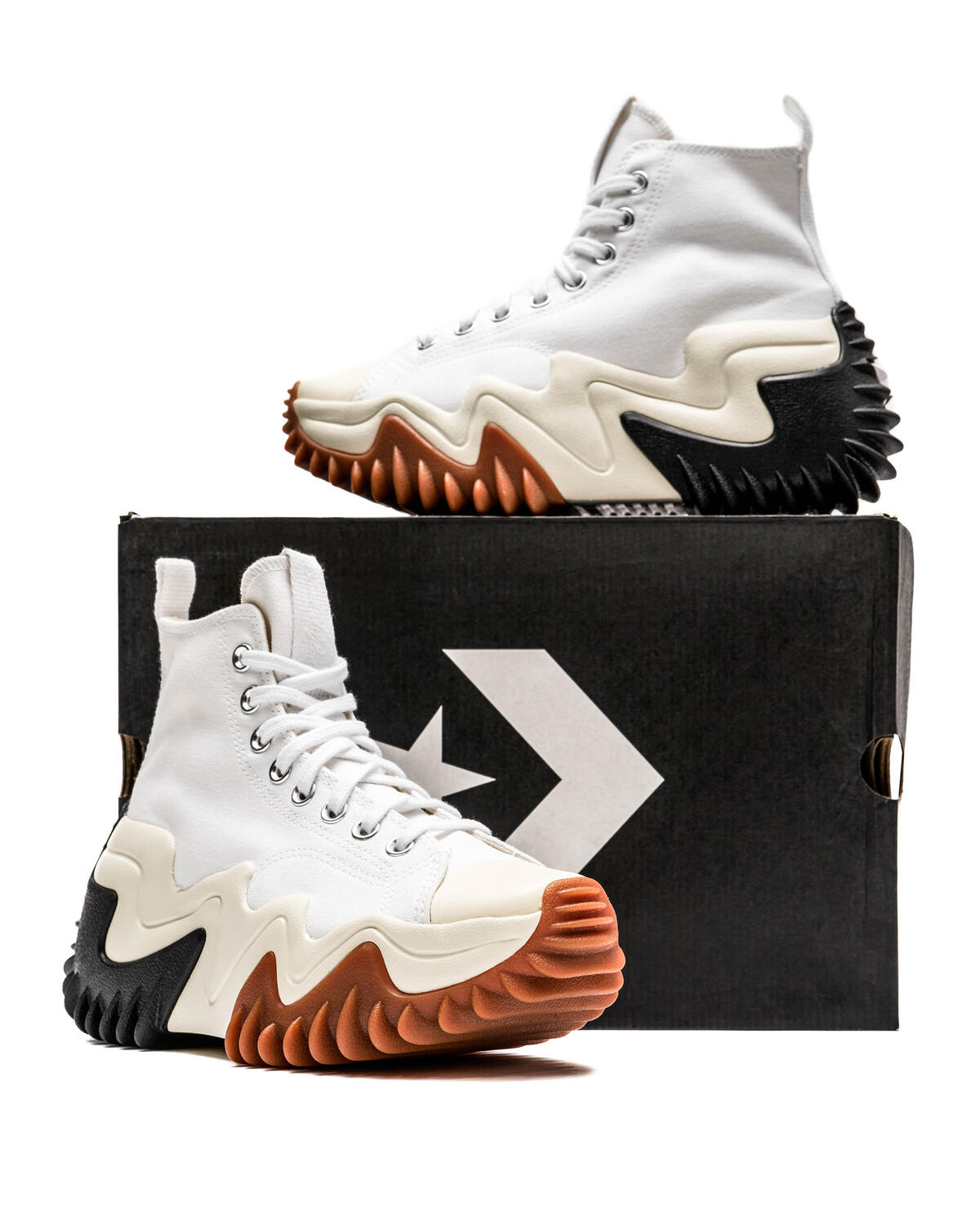 Converse Run Star Motion - Platform White / Black / Gum Honey - Image 15