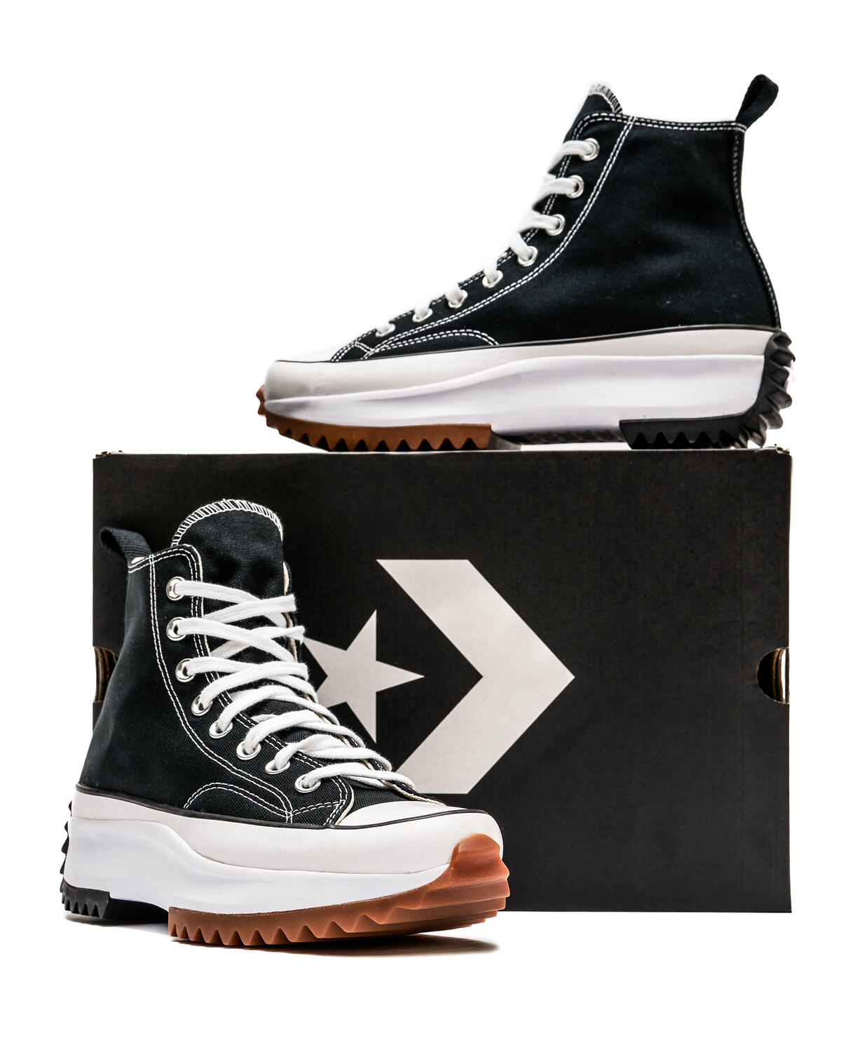 Converse - Run Star Hike Hi - Black/White/Gum - Unisex [166800C] (Women's) - Image 11
