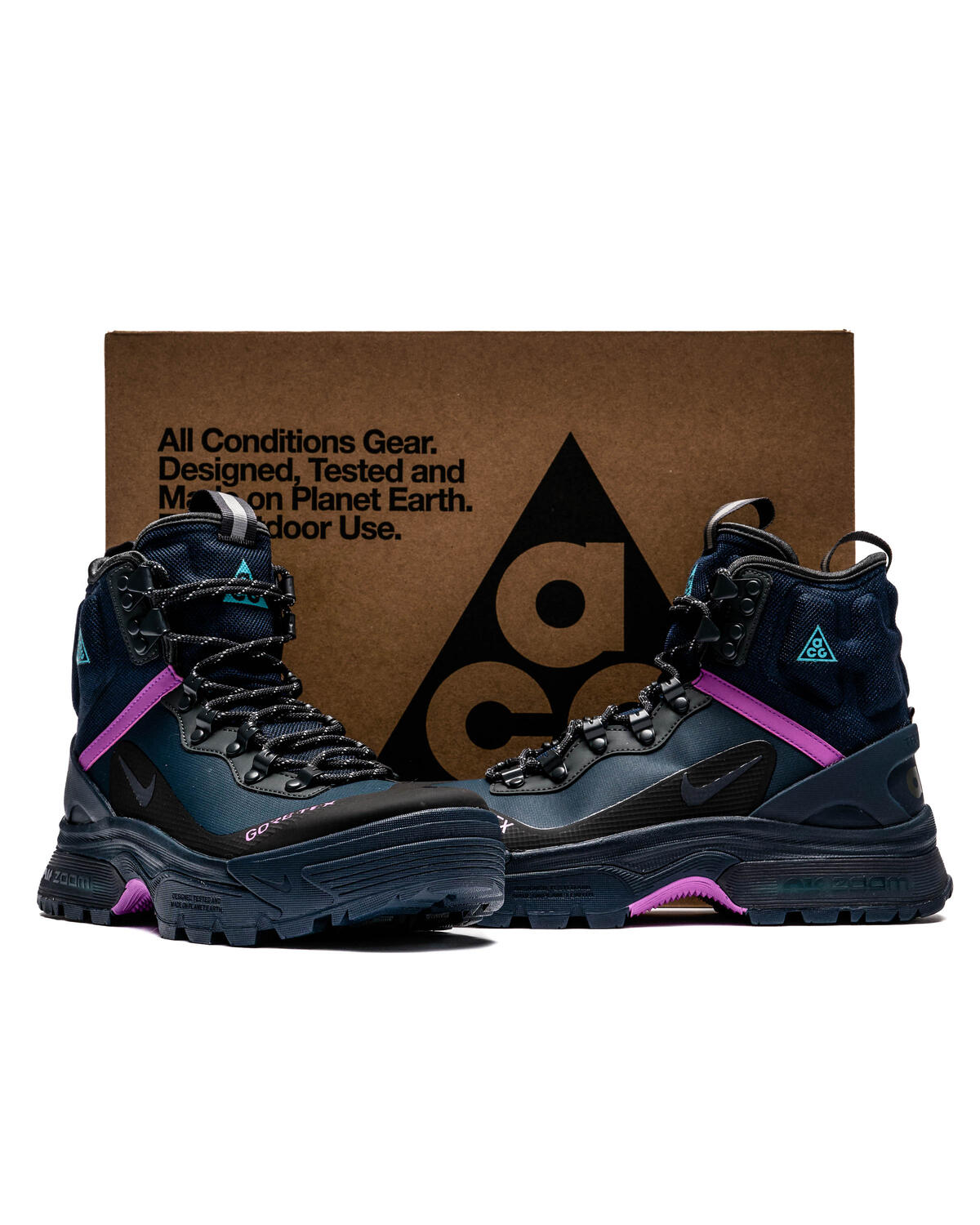 Nike ACG Gaiadome Gore-Tex Shoes - Obsidian / Teal Nebula - Anthracite - Image 17